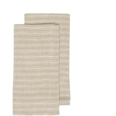 Caravan Home Boat Stripe Linen Towels