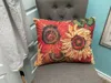 Caravan Home Decor Fall Full Bloom Pillow In Orange