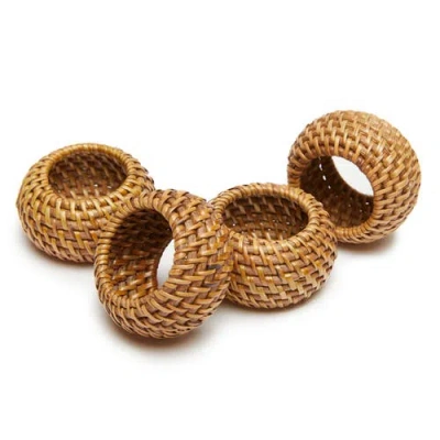 Caravan Home Eclipse Napkin Ring In Brown
