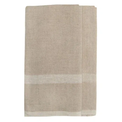 Caravan Home Laundered Linen Towels In Brown