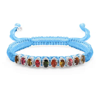 Caravan Of Stones Women's Baby Blue Mini Lisse Bracelet