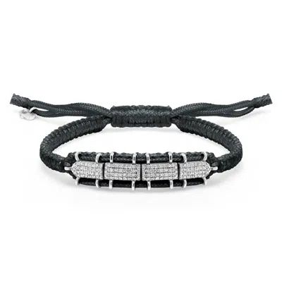 Caravan Of Stones Women's Black Row Bracelet