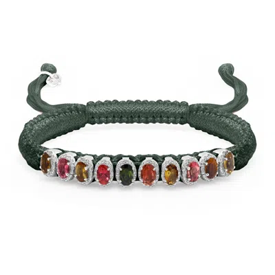 Caravan Of Stones Women's Green Deep Petrol Teal Mini Lisse Bracelet