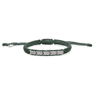 Caravan Of Stones Women's Green Méridien Bracelet Deep Petrol Teal