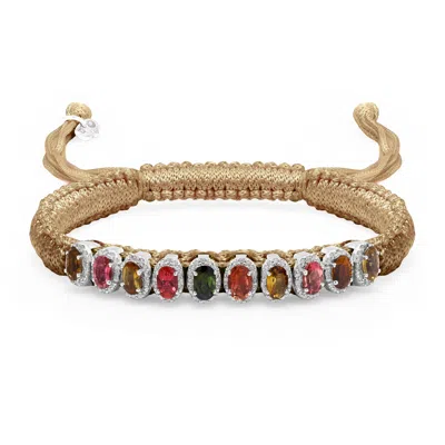Caravan Of Stones Women's Neutrals Saddle Camel Mini Lisse Bracelet In Brown