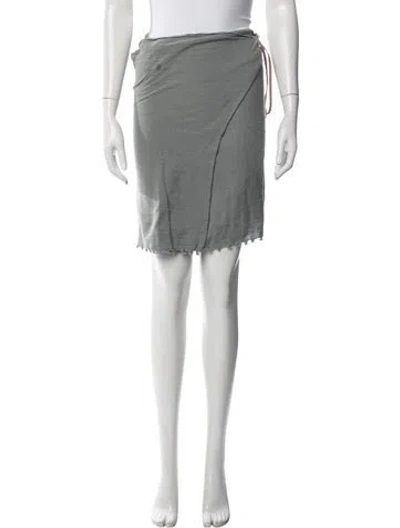 Pre-owned Caravana Leather Trim Embellishment Cover-up In Gray