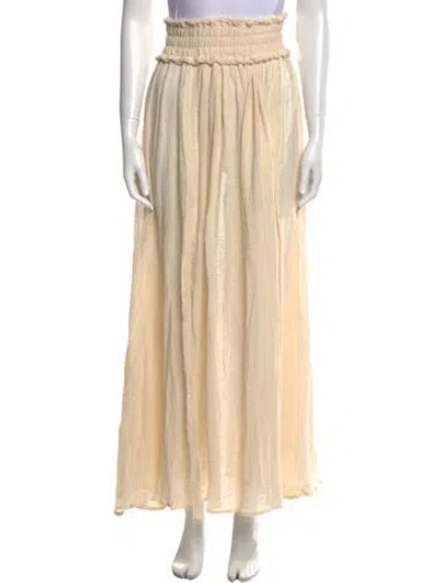 Pre-owned Caravana Long Skirt In Neutral