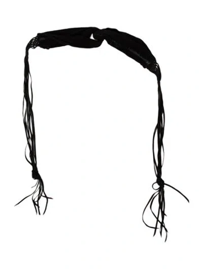 Pre-owned Caravana Patterned Headband In Black