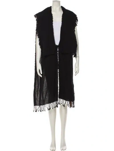 Pre-owned Caravana Raw-edge Trim Cover-up In Black