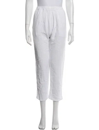 Pre-owned Caravana Straight Leg Pants In White