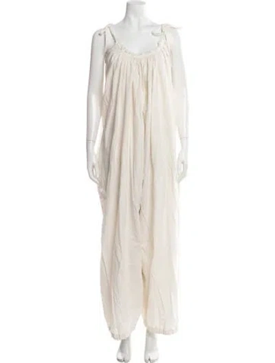 Pre-owned Caravana Wide Leg Pants In Neutral