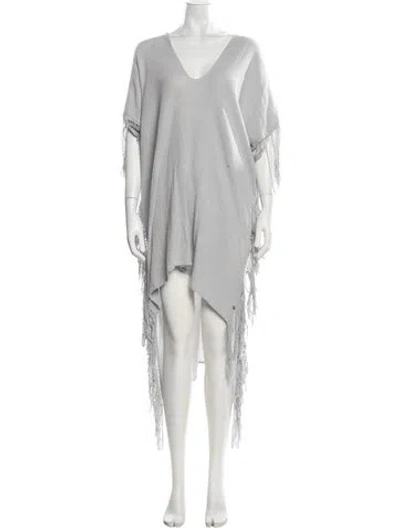 Pre-owned Caravana Wool Long Dress In Blue