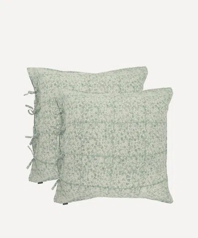 Caravane Dalia Floral Cotton Pillowcases Set Of Two In Multi