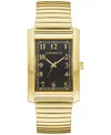 Caravelle Designed By Bulova Men's Dress Gold-tone Stainless Steel Expansion Bracelet Watch 30mm In Gold-tone