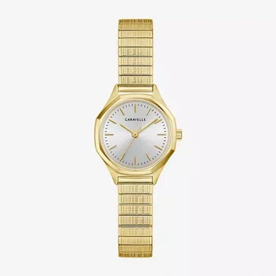 Caravelle Designed By Bulova Womens Gold Tone Stainless Steel Bracelet Watch 44l268