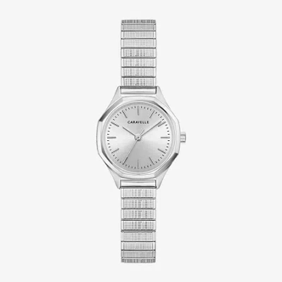 Caravelle Designed By Bulova Womens Silver Tone Stainless Steel Bracelet Watch 43l226 In Metallic