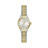 Caravelle Designed By Bulova Womens Two Tone Stainless Steel Bracelet Watch 45l177 In Transparent