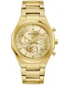Caravelle Men's Chronograph Gold-tone Stainless Steel Bracelet Watch 40mm In No Color