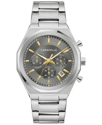 Caravelle Men's Chronograph Stainless Steel Bracelet Watch 40mm In No Color