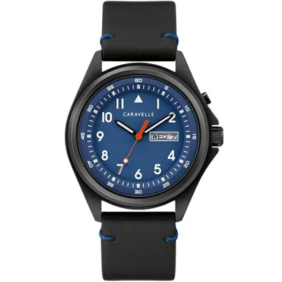 CARAVELLE MEN'S CLASSIC BLUE DIAL WATCH