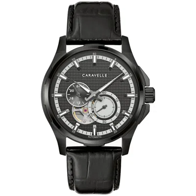 CARAVELLE MEN'S DRESS BLACK DIAL WATCH