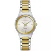 Caravelle Women's Modern Silver Dial Watch In Metallic
