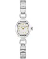 Caravelle Women's Vintage Classic Silver-tone Stainless Steel Expansion Watch, 19mm In Metallic