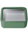 Caraway 10-cup Glass Food Storage Container With Lid In Sage