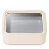 Caraway 10 Cup Nonstick Square Glass Food Container In Cream
