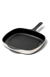 Caraway 10.5-inch Enameled Cast Iron Grill Pan In Cream