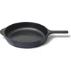 Caraway 12-inch Enameled Cast Iron Skillet In Black