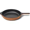 Caraway 12-inch Enameled Cast Iron Skillet In Brown
