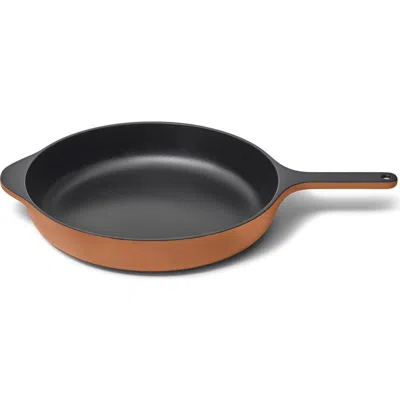 Caraway 12-inch Enameled Cast Iron Skillet In Brown