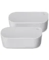 Caraway Dash 2-pack Lidded Ramekins In Gray