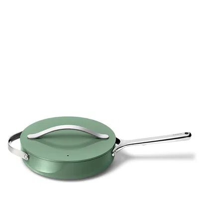 Caraway 3 Qt. Ceramic Nonstick Saute Pan In Green