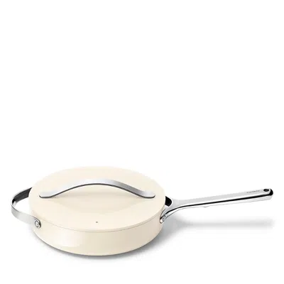 Caraway 3 Qt. Ceramic Nonstick Saute Pan In White