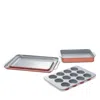 Caraway 4 Pc Nonstick Mini Baking Set In Red