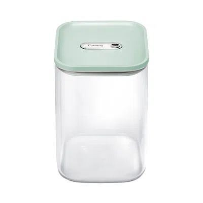Caraway 4.3 Qt Glass Container In Green