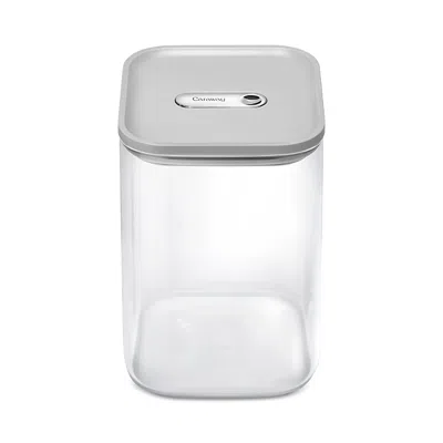 Caraway 4.3 Qt Glass Container In White