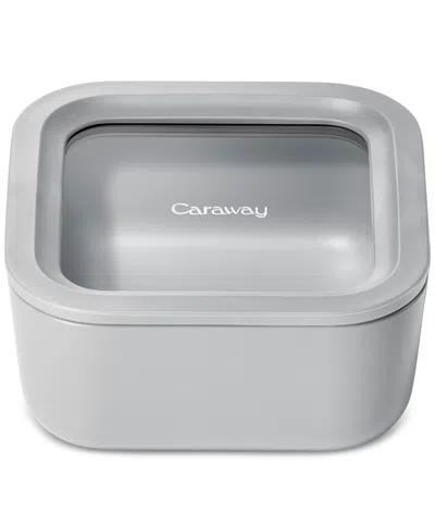 Caraway 4.4-cup Square Glass Food Storage & Lid In Gray