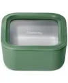 Caraway 4.4-cup Glass Food Storage Container In Sage