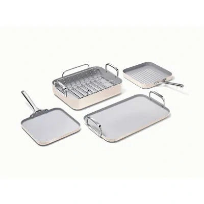Caraway 5pc Square Cookware Set In Cream