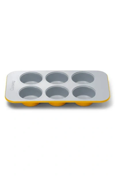 Caraway 6-cup Nonstick Ceramic Muffin Pan In Gray