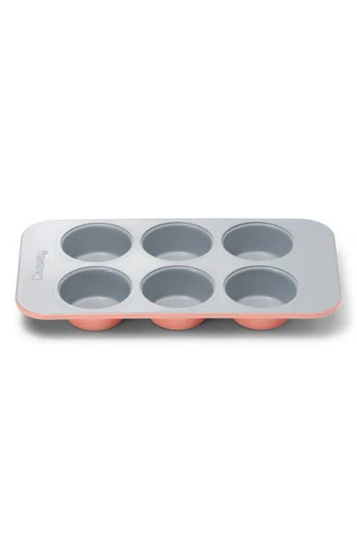 Caraway 6-cup Nonstick Ceramic Muffin Pan In Orange