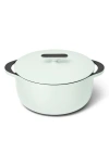 Caraway 6.5-quart Cast Iron Dutch Oven In Light Mist