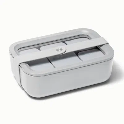 Caraway 6.6 Cup Glass Food Container Rectangular Shape W/ Lid In Gray