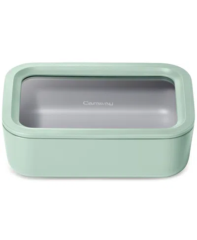 Caraway 6.6-cup Glass Food Storage Container & Lid In Green