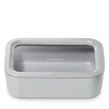 Caraway 6.6 Cup Rectangular Glass Food Container In Gray