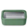 Caraway 6.6 Cup Rectangular Glass Food Container In Sage