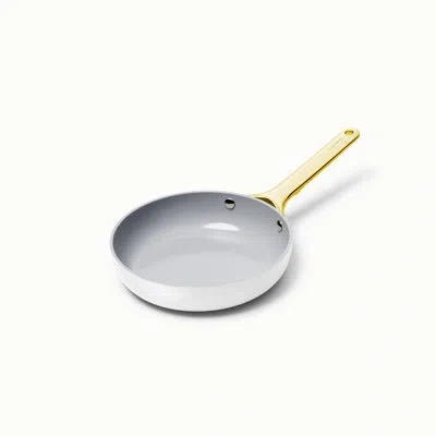 Caraway 8" Iconics Nonstick Ceramic Fry Pan, White/gold In White,gold